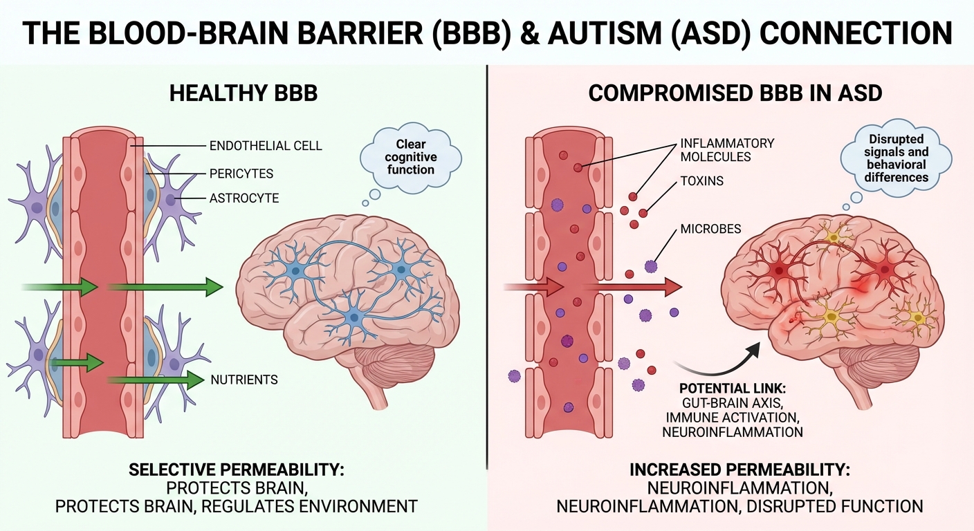 血脑屏障与自闭症谱系障碍因果